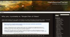 Desktop Screenshot of handsomeplanet.com